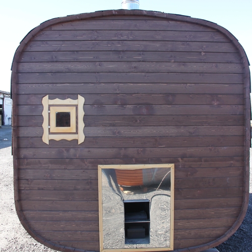 Баня-бочка «Квадро» 2,40×4 м. Из сосны.